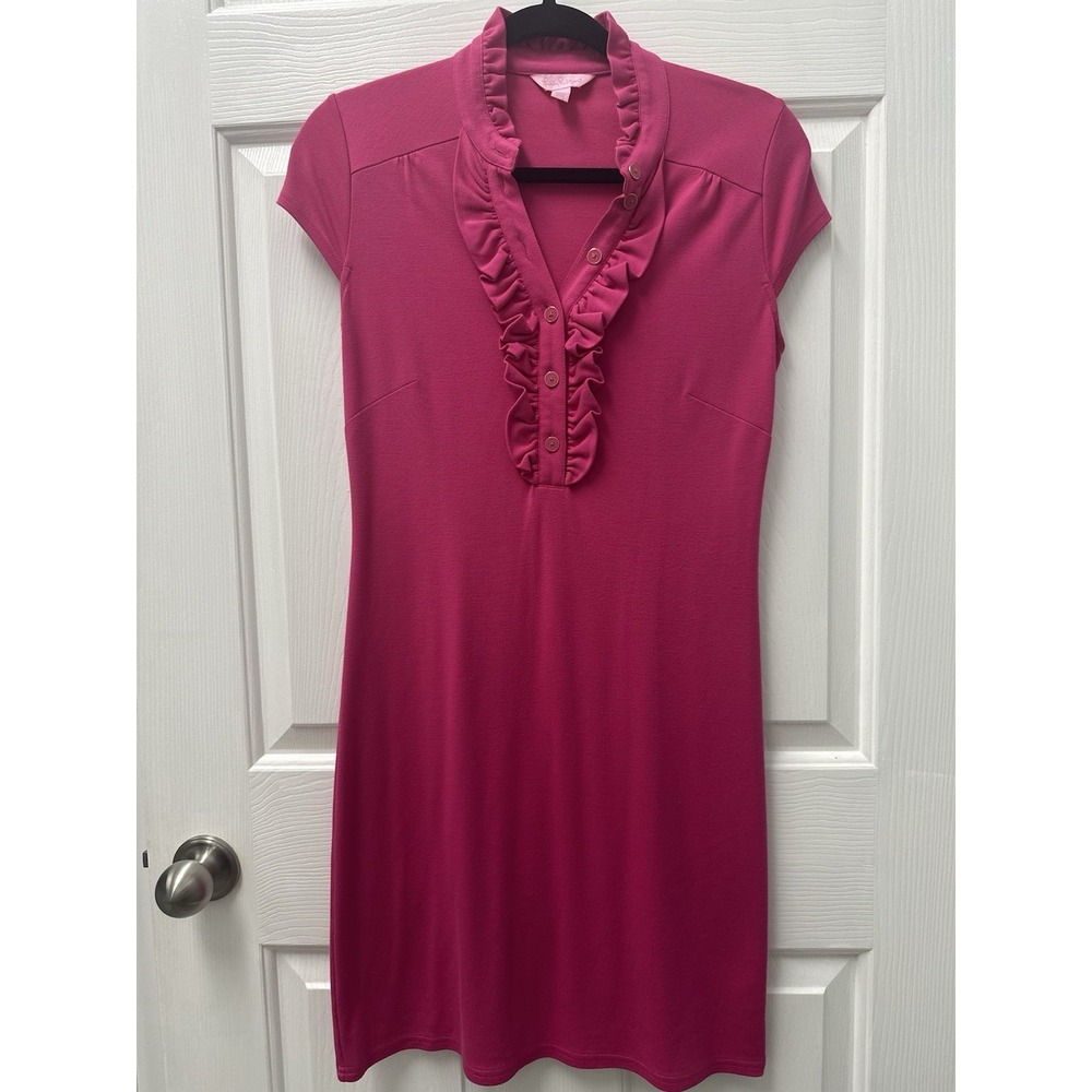 Lilly Pulitzer Magenta Shift Dress Size Small